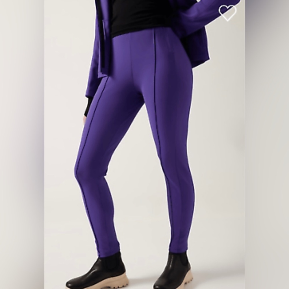 ATHLETA Glacier Snow Skinny Pant II Womens Size 2 Purple Ski Pants 985570 NEW